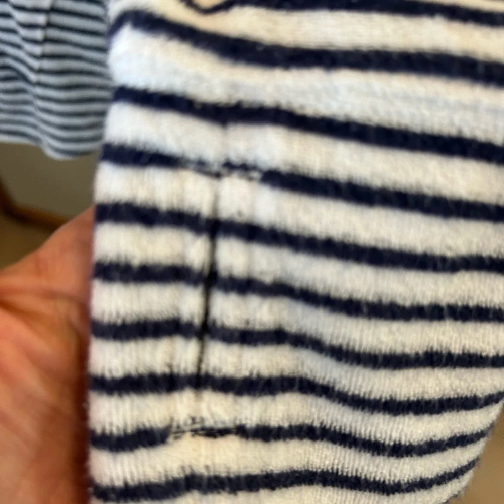 Vineyard Vines Striped Shep Shirt French Terry 1/4 Zip Pullover Women S - Picture 8 of 14